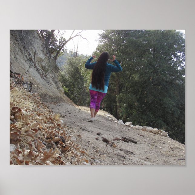 Long Hair In The Forest Poster (Front)