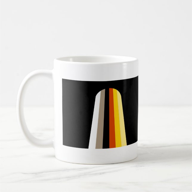 Long Hair Pride Flag Coffee Mug (Left)