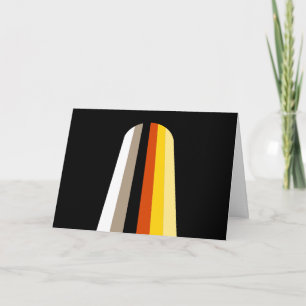Long Hair Pride Flag Holiday Card