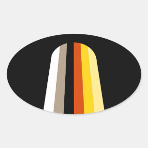 LONG HAIR PRIDE OVAL STICKER