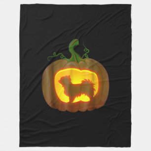 Long Haired Chihuahua Halloween Fleece Blanket
