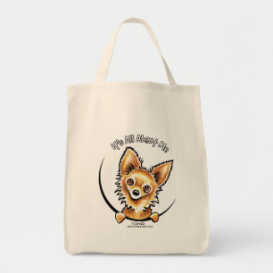 Long Haired Chihuahua IAAM Tote Bag