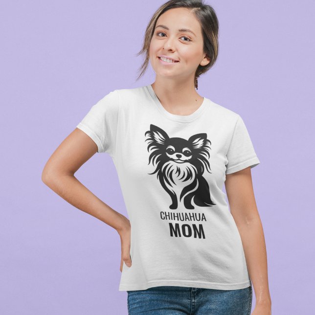 Long Haired Chihuahua Mum T-Shirt (Creator Uploaded)