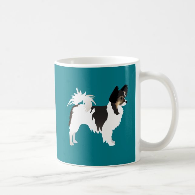 Long-haired Chihuahua or Papillon Basic Design Coffee Mug (Right)