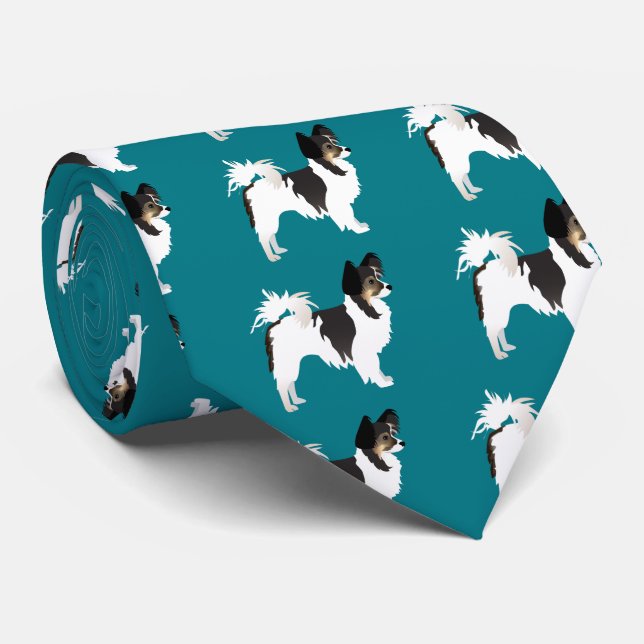 Long-haired Chihuahua or Papillon Basic Design Tie (Rolled)