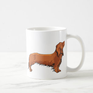 Long Haired Dachshund Coffee Mug