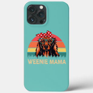 Long Haired Dachshund Mum Weenie Mama Women Gifts iPhone 13 Pro Max Case