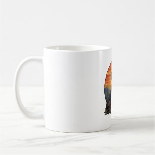 Long Haired Dachshund pet lover retro vintage Coffee Mug