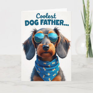 Long Haired Dog Dad Card