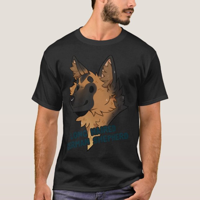 Long Haired German Shepherd 301 T-Shirt (Front)