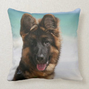 Long Haired German Shepherd Beach Cushion