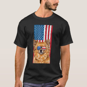 Long Haired Hair Chihuahua For Boys Kids Dog Ameri T-Shirt