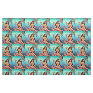 Long-haired Martini Mermaid Thunder_Cove Fabric