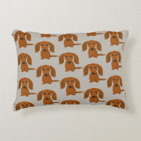 Long Haired Red Dachshund Pattern