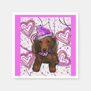 LONG HAIRED RED DOXIE NAPKIN