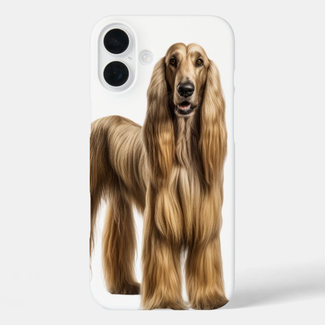 LONG HAIRED TAN LARGE AFGHAN HOUND DOG Case-Mate iPhone CASE (Back)