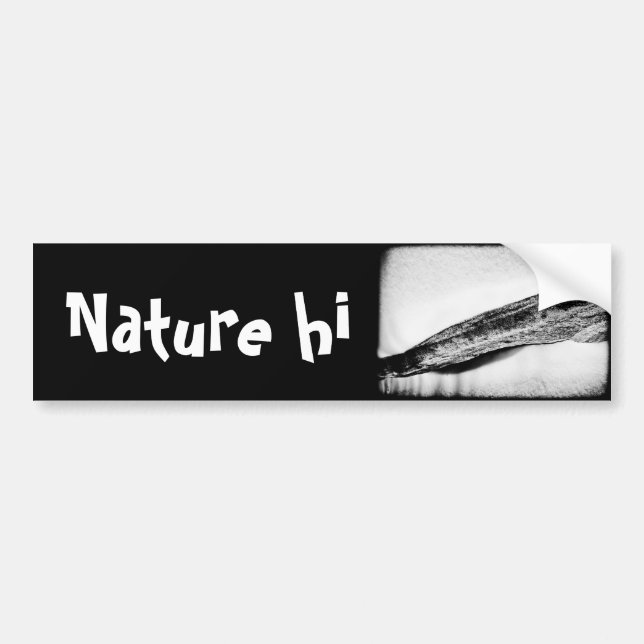 long hard cold lonely bumper sticker (Front)