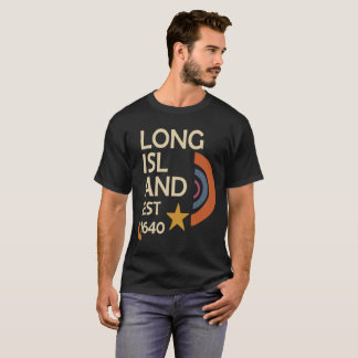 Long Island 1640 – Retro Starburst (Cream & Rust) T-Shirt