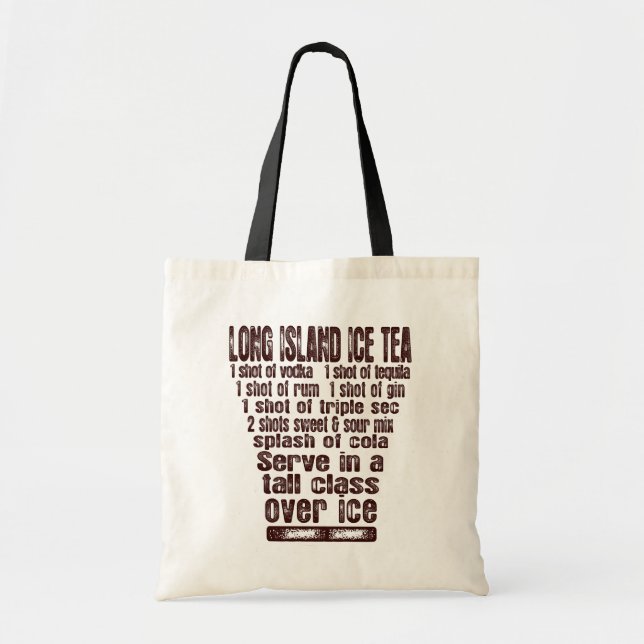 Long Island Ice Tea bag - choose style & colour (Front)