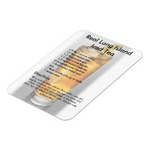 Long Island Iced Tea Drink Recipe Magnet