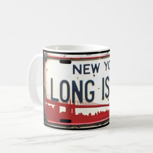 Long Island License Mug (Front Left)