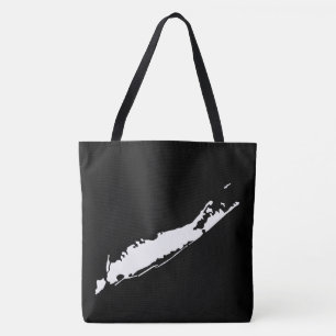 Long Island, New York Any State or Country Map Tote Bag