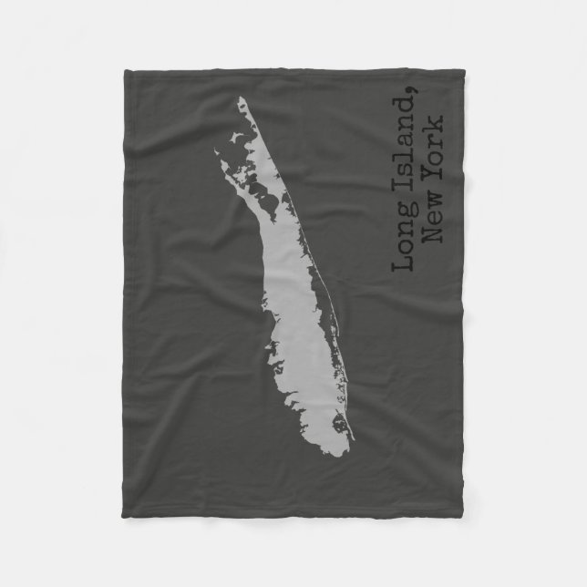Long Island New York Fleece Blanket (Front)
