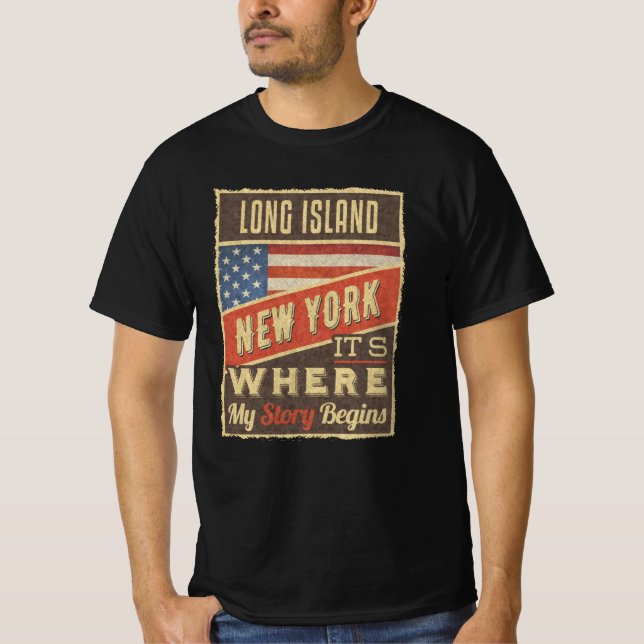 Long Island New York T-Shirt (Front)