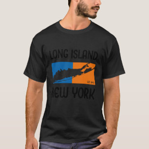 Long Island New York Vintage NY Classic LI Est. 16 T-Shirt