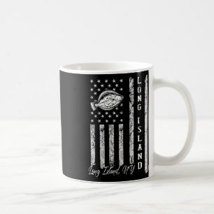 Long Island Ny For Fluke Fishing Fishermen Coffee Mug