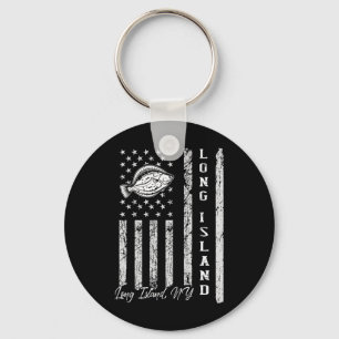 Long Island Ny For Fluke Fishing Fishermen Key Ring