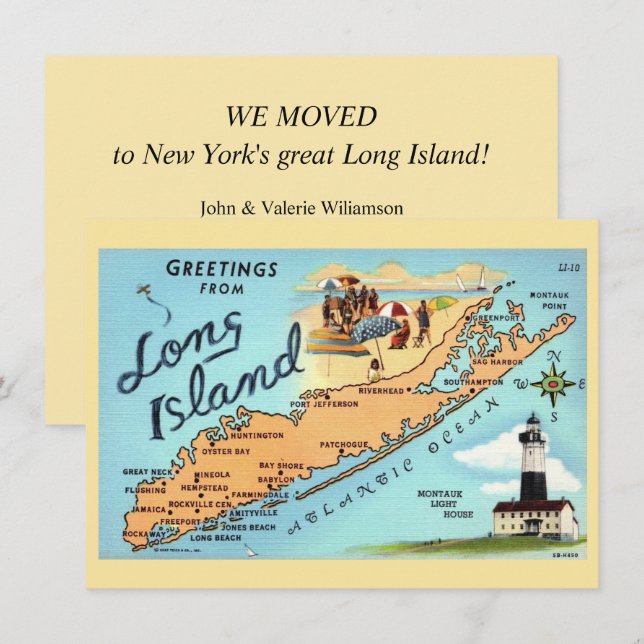 Long Island NY Moving Announcement  (Front/Back)