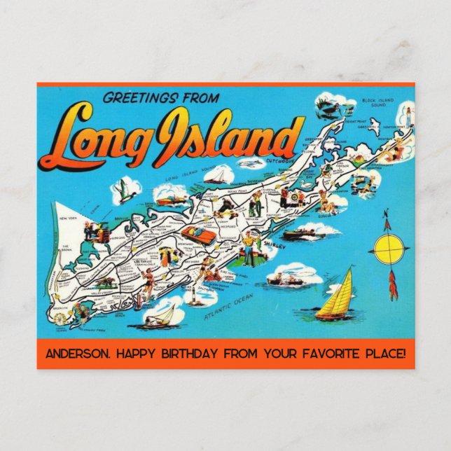  Long Island, NY Occasion Postcard (Front)