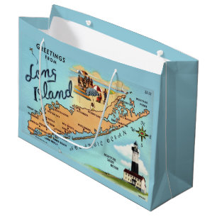 Long Island Retro Large Gift Bag