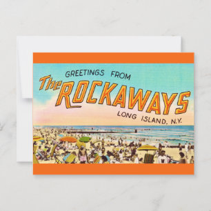  Long Island Rockaways Greeting Postcard 