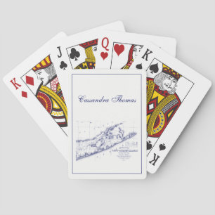Long Island The Hamptons Map Playing Cards
