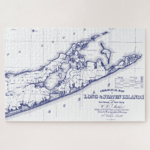 Long Island The Hamptons Map VC Jigsaw Puzzle