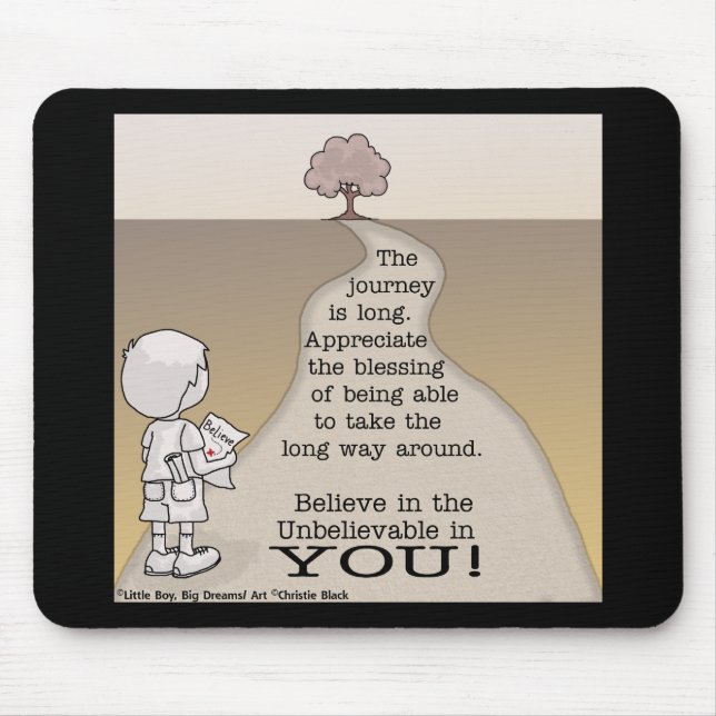 Long Journey Mouse Pad (Front)