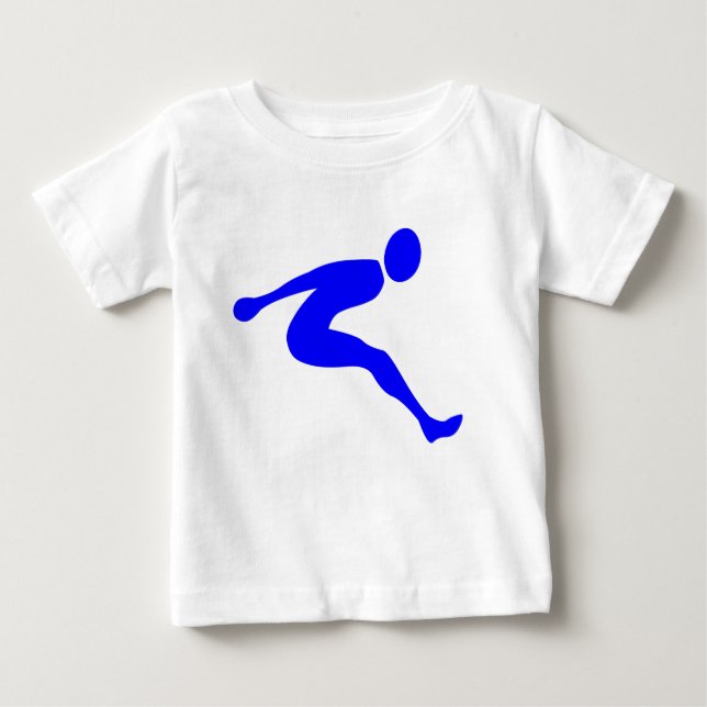 Long Jump - Blue Baby T-Shirt (Front)