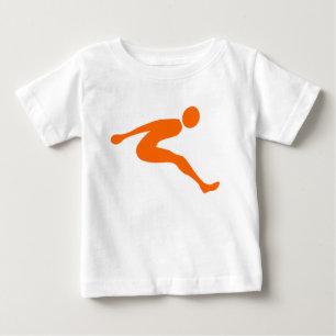 Long Jump - Orange Baby T-Shirt