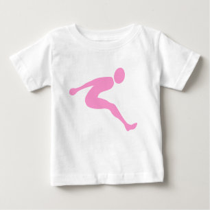 Long Jump - Pink Baby T-Shirt