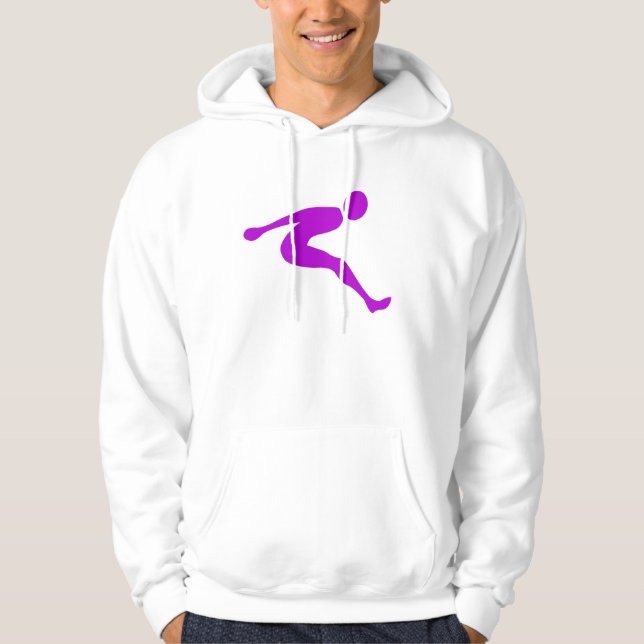 Long Jump - Purple Hoodie (Front)