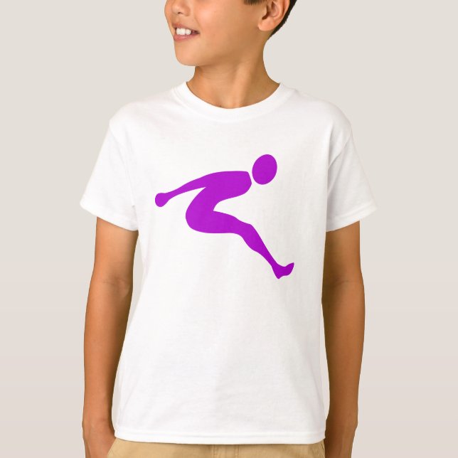 Long Jump - Purple T-Shirt (Front)