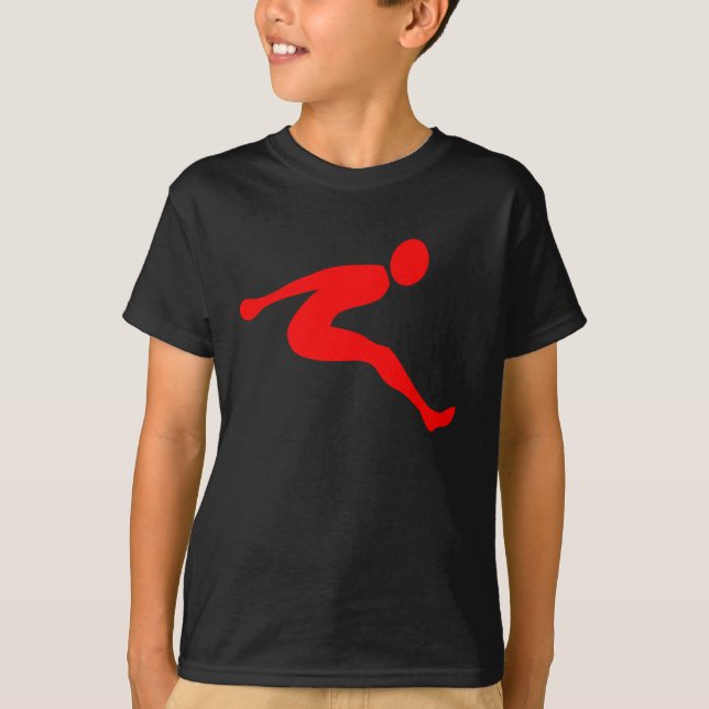 Long Jump - Red T-Shirt (Front)