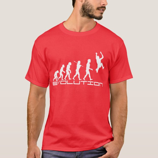 Long Jump Triple Jump Sport Evolution Art T-Shirt (Front)
