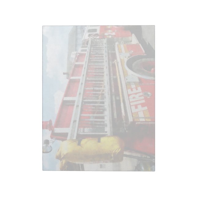 Long Ladder on Fire Truck Notepad (Rotated)