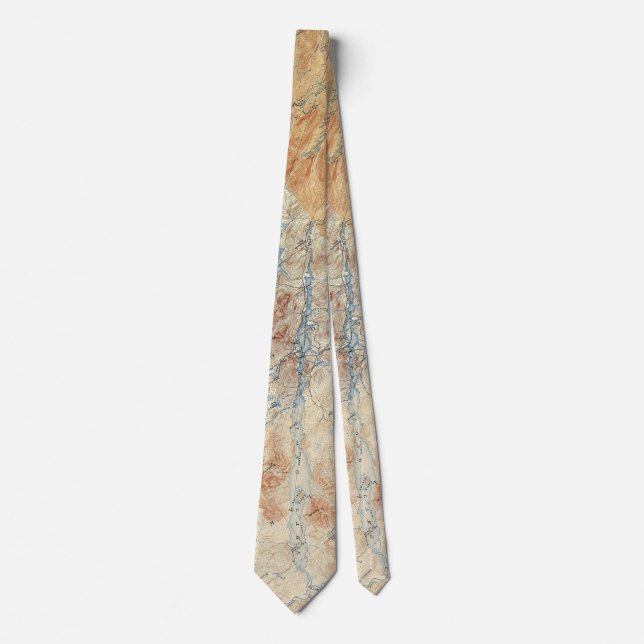 Long Lake in Adirondack Mountains Tie (Front)