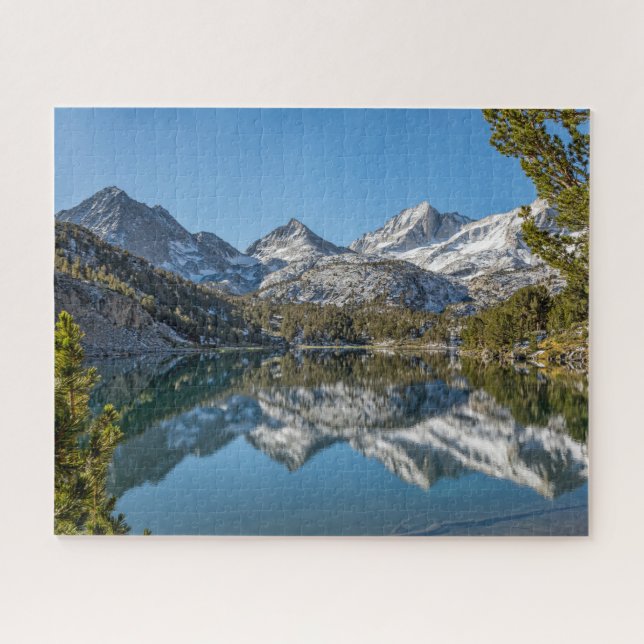 Long Lake Reflection, Little Lakes Valley Jigsaw Puzzle (Horizontal)