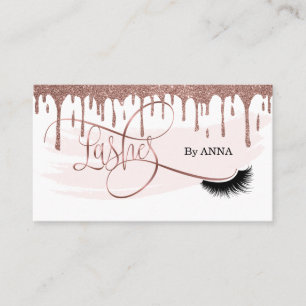 Long Lash Extension Makeup Artist Beauty Salon Business Card