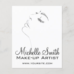 Long lashes eyeliner Lash Extensions Black Sketch Flyer